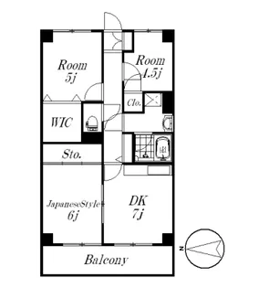 レピドール福田【5階】の間取り