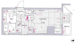 ヴォーガコルテ笹塚アジールコート【6階】の間取り