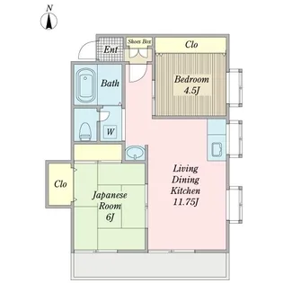 メゾンエイムNo.1【1階】の間取り