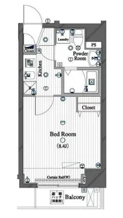 ル・リオン東京イーストコア【2階】の間取り
