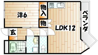 1LDKの間取り画像