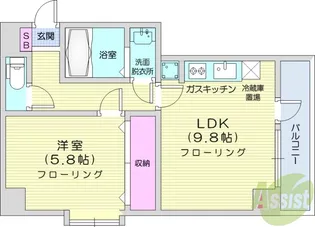 平成レジデンス【4階】の間取り