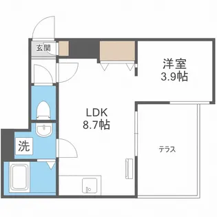 Branche西新【1階】の間取り