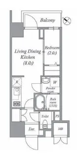 オーパスホームズ南行徳【4階】の間取り