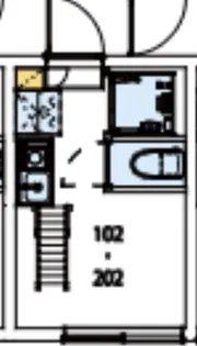 東京都品川区西品川1【アパート】の間取り