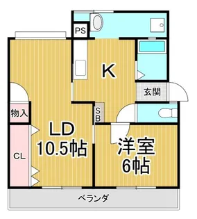 レオーネマンション【1階】の間取り