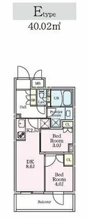 リビオメゾン大岡山【1階】の間取り