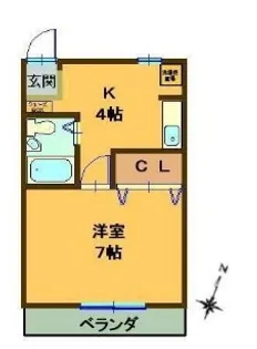 ココスII【4階】の間取り