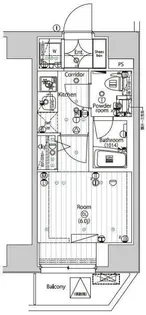 PREMIUM CUBE 品川大崎【9階】の間取り