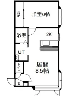 エスパニア8B【1階】の間取り