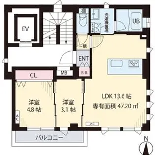 セイワ レジデンス【4階】の間取り