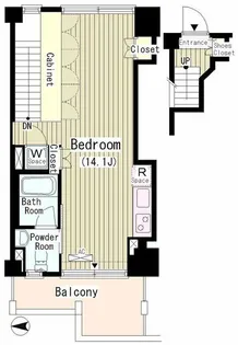 ROKA TERRAZZA-ロカテラーザ-【3階】の間取り