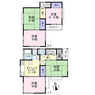 東京都小平市小川町1【一戸建】の間取り