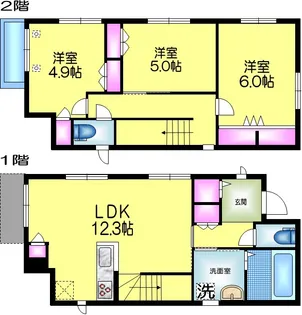 仮 興宮町ヘーベルハウスの間取り