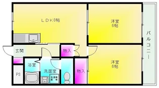 ヴァンベール青山【1階】の間取り
