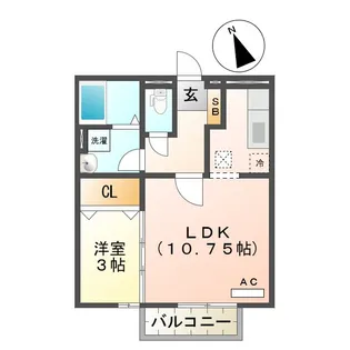フォルトゥーナ【1階】の間取り