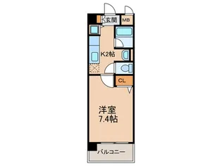 パークサイド西小路【2階】の間取り