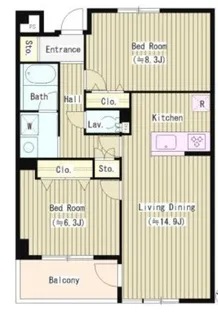 K’s中落合【3階】の間取り