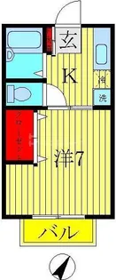 すわハイツ6番館【1階】の間取り