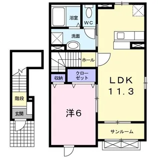 ビリーヴI【2階】の間取り