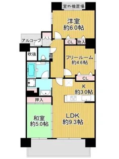 エスリード北田辺第3【3階】の間取り