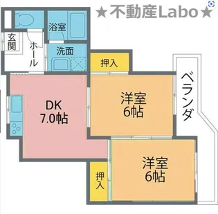 徳島県板野郡北島町北村字神屋敷【マンション】の間取り