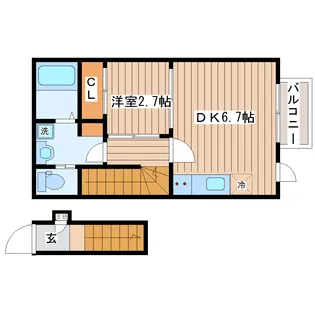 Sentreeva【2階】の間取り