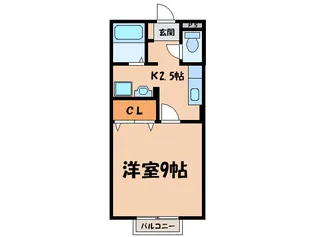 モナリエS【1階】の間取り