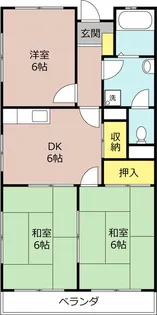 村瀬コーポラスビル【4階】の間取り