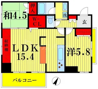 ベルメゾン向島【10階】の間取り