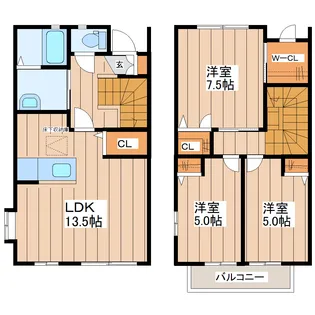 テンダーベルデ【1階】の間取り