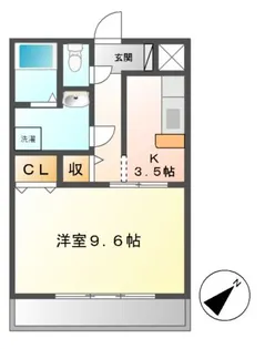 ユートピア垣鼻II【1階】の間取り