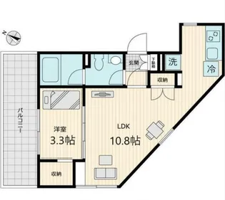 Fullea世田谷【4階】の間取り
