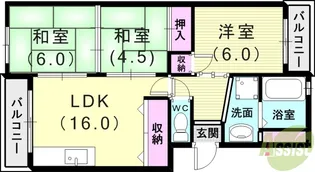 ランベール池北【2階】の間取り