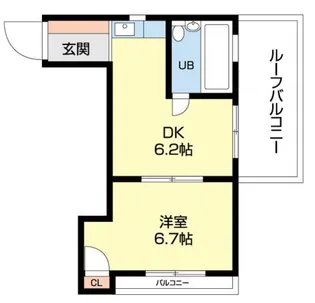 西落合ハイツ【3階】の間取り