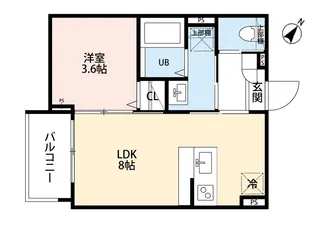 ノードテラス東所沢 旧)robot home 東所沢III【2階】の間取り