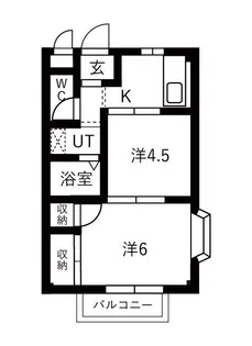 フェイスきたの【2階】の間取り