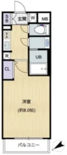 エスライズ北堀江【14階】の間取り