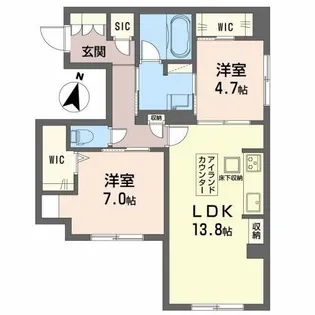 Paradiso琴平【1階】の間取り