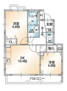 フラワーマンション【2階】の間取り