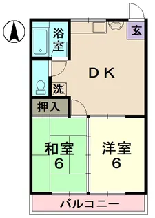 ハイツフルタ【1階】の間取り