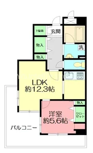 シャンテ伊勢原【4階】の間取り