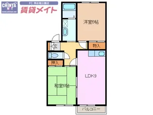 グリーンハイツジニア A【1階】の間取り