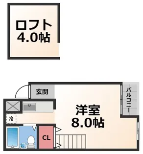 ラ・メゾン中小阪【2階】の間取り