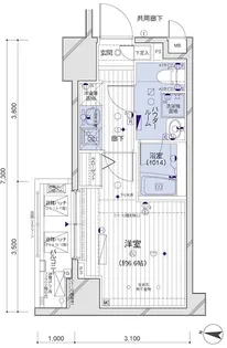 メインステージ両国駅前【2階】の間取り