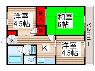 マンション市兵衛【3階】の間取り