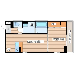 ブリックス北仙台【3階】の間取り