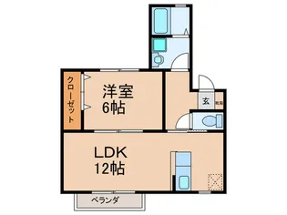 サンビスタ21【2階】の間取り