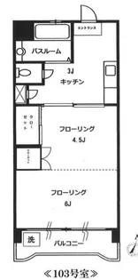 大晃サンハイムA【1階】の間取り