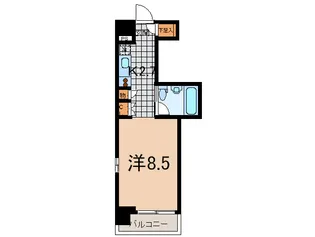 カスタリア麻布十番七面坂【5階】の間取り